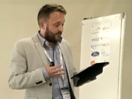 Kevin Fowler presenting COM-B